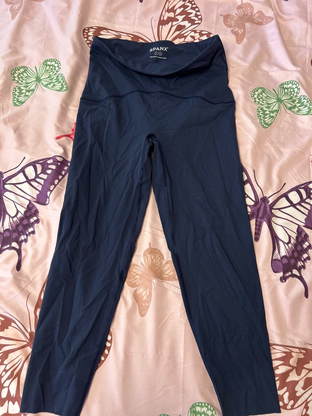SPANX Navy Sculpting High-Rise Leggings